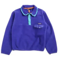 80s 90s patagonia USA製 シンチラスナップt パープル 紫