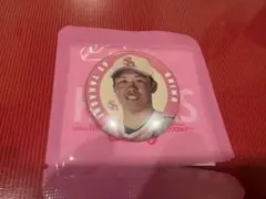 若鷹ガチャ　ホークス　スーパーレア　川村友斗　川村　ソフトバンクホークス ソフトバンクホークス 川村友斗 ピンクフルデー缶バッジ 61 若鷹ガチャ