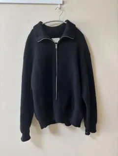 YOKE 3/4 FRONT ZIP HIGHNECK RIB SWEATERのサムネイル