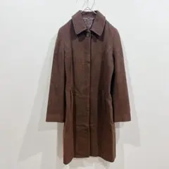 ★PROFILE 【38】アンゴラ混 ロングコート ブルーフォックスファー