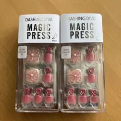☆新品☆ ダッシングディバ　マジックプレス　フット　足　ピンク系　2個セット