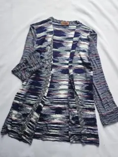 ミッソーニ　MISSONI　イタリア製　マルチカラーカーディガンのサムネイル