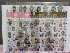 特別価格　Labubu　ラブブ　透明シール　4枚セット