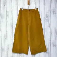 UNIQLO ユニクロ (S)　ワイドクロップド ジャージーパンツ　ポケットあり