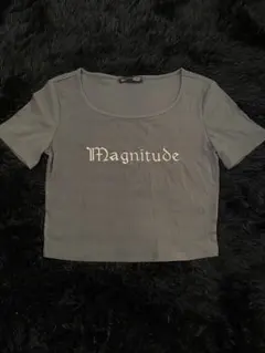 DAZY ダークグレー クロップドTシャツ