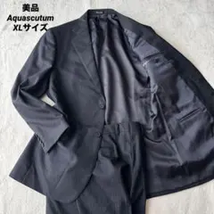 Aquascutum メンズ スーツ A4 モヘア混 ダークグレー - メルカリ
