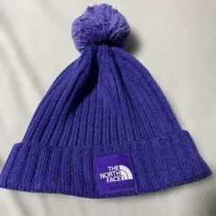 the north face ビーニー purple レディース