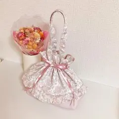 未使用✨トゥービーシック バッグ リボン スパンコール フリル ピンク 