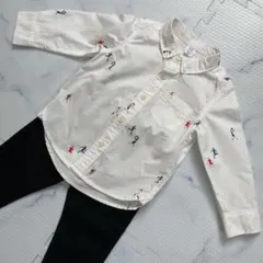 【美品】 GAP スポーツイラスト ホワイトシャツ 80cm 90cm