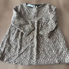 ZARA KIDS 2-3 歳 レオパード柄 長袖ワンピース