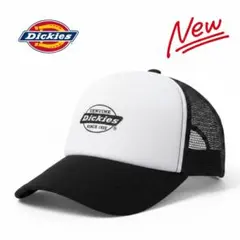 新品 Dickies メッシュキャップ ホワイト ブラック ディッキーズのサムネイル
