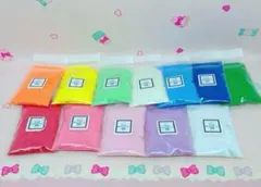 カラーサンド 工作 ホワイト200g プロ用 色砂 30g × 12色セット①
