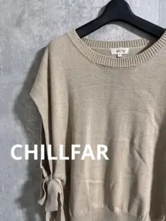 CHILLFAR ニットベスト サイドリボン　ベストのサムネイル