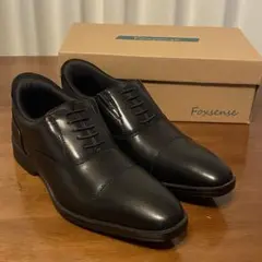 【新品】Foxsense メンズ ビジネスシューズ 26cm ブラック