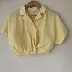 ZARA kidsイエロー クロップドシャツ 11-12歳