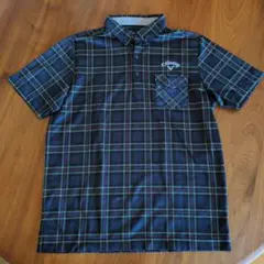 Callaway チェック柄ポロシャツ LLサイズ