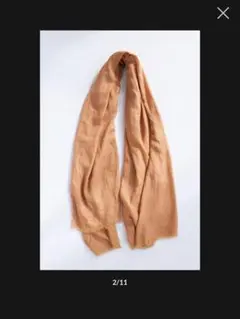 hatsutoki ”w-face stole”キャメル　ストール