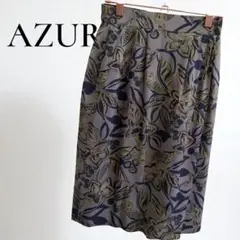 AZUR タイトスカート エレガント ウエストゴム レディース