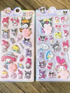 1点だけ！マイメロ＆クロミ 肉球ぷにぷにシール2枚セット