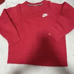 NIKE クルーネック トレーナー レッド XSサイズ　120-130のサムネイル