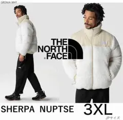 新品 3XLサイズ ノースフェイス ボアパイル ヌプシ グースダウンジャケット白