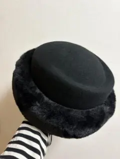 Vaqutaux ファー付きベレー帽 キノコちゃん ヴァクトー - メルカリ