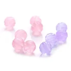 【4粒】天然 ローズクォーツ 薔薇 彫刻 天然石 パワーストーン 穴あき