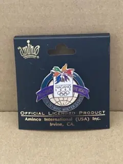 長野オリンピック 地球儀モチーフ ピンバッジ