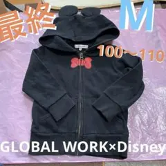 お94★最終価格‼️★◎ミニーパーカー/黒【サイズM/100〜110位】