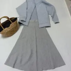 スコットクラブ SERENE コットンニットフレアスカート