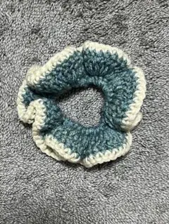 シュシュ ハンドメイド作品 ハンドメイド ヘアゴム かぎ針編み 編み物