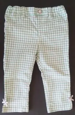 ぽこ様専用anyFAM 緑のチェック柄ボトムス 120cm 女児用