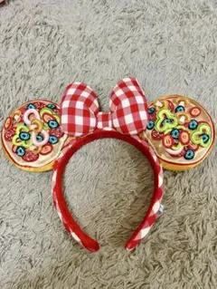 ディズニー　ミニー耳カチューシャ ピザデザイン
