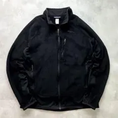 名作 廃盤 パタゴニア R2ジャケット オールブラック XL相当 USマテリアル