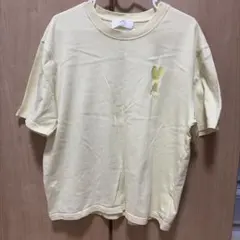 ami ハートプリント Tシャツ イエローのサムネイル