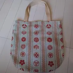 ハンドメイド 和風デザイン トートバッグ
