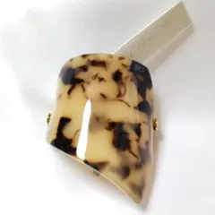 ヘアカフ★ポニーフック ヘアアクセサリー べっ甲風 No.e637