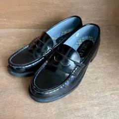 HARUTA ハルタ レザー 本革 ブラック ローファー 24.5cm EEE