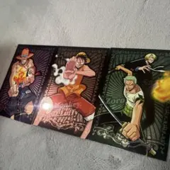 ワンピースブロマイドコレクション レアカード3枚セット12×8cm