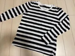 無印良品　ボーダー　クルーネック長袖Tシャツ Sサイズ