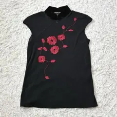 VIVIENNETAM ヴィヴィアンタム　花柄　刺繍　チャイナ　シャツ　ベロアのサムネイル