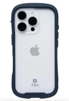 iFace iPhoneケース 16 Pro 強化ガラス　ネイビー　アイフォン