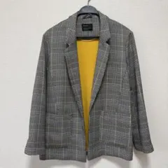 Bershka チェック柄 テーラードジャケット ブレザー XS