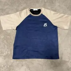 ラグランTシャツ ネイビー ベージュ