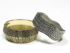 バングル　ブレスレット　２個セット　 アンティーク調