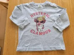 ヒステリックミニ・デビルミニちゃんロンTグレー80・USED