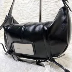 Matin Kim マーティンキム ショルダーバッグ ブラック ハーフムーン