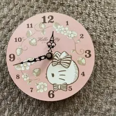 ハローキティ 壁掛け時計 時計　木製 非売品　1999年サンリオ　Sanrio Sanrio ハローキティ キティちゃん 掛け時計 非売品 - メルカリ