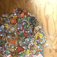 【送料無料】USED お洒落シャツ　総柄　ユニセックス