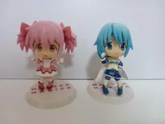魔法少女まどかマギカ　ちびきゅんキャラフィギュア　鹿目まどか＆美樹さやか